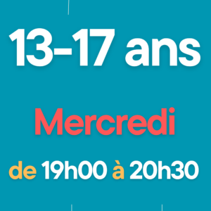 Mercredi de 19h00 à 20h30