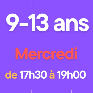 Mercredi de 17h30 à 19 h00